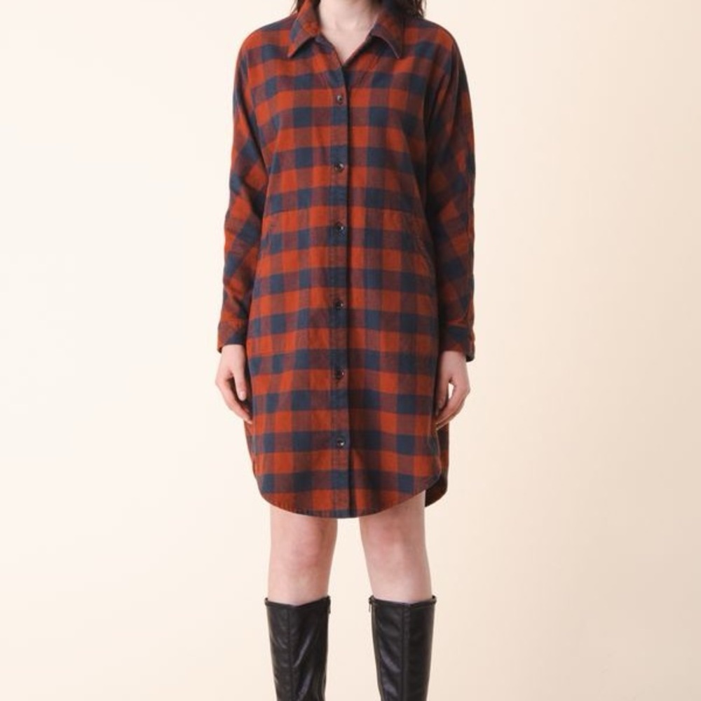 BNWT Prairie Underground DTB Plaid Shirt Dress